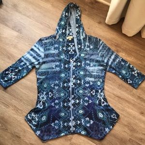 ONEWORLD Unique 3/4 sleeve hoodie
